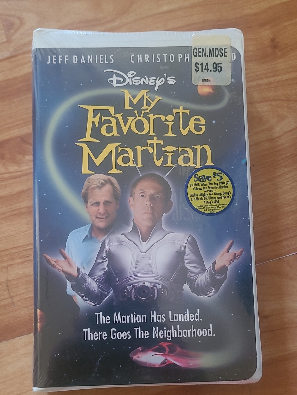 Disney My Favorite Martian VHS — Blue & Gold Cover